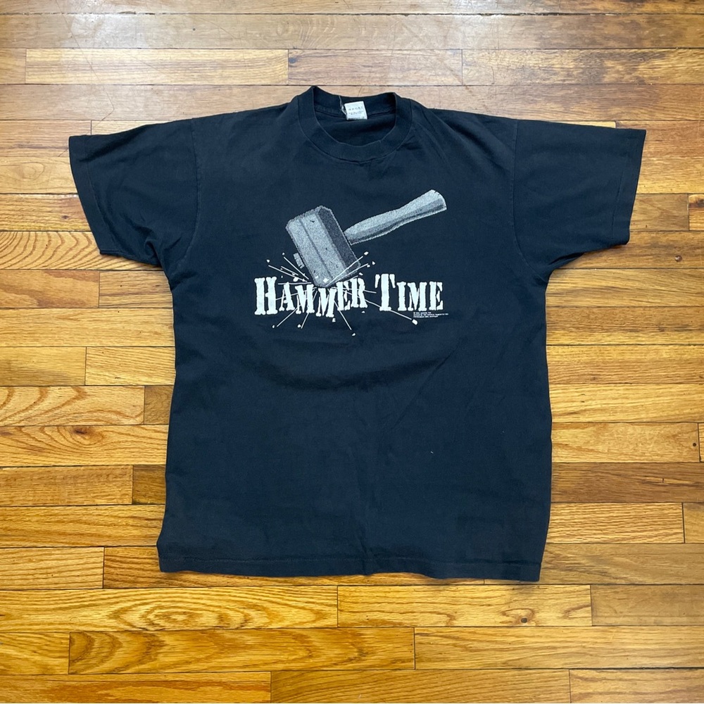 1990 Vintage NBA Detroit Pistons Hammer Time Bad Boys Graphic T Shirt Used